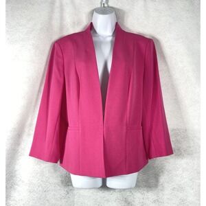 Kasper Jacket Women's 14 Pink Perfection Blazer Long Sleeves Group 2 NWT
